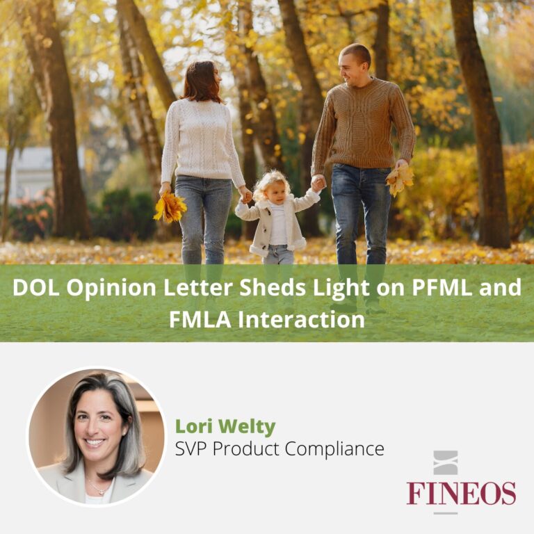 DOL Opinion Letter Sheds Light on PFML and FMLA Interaction